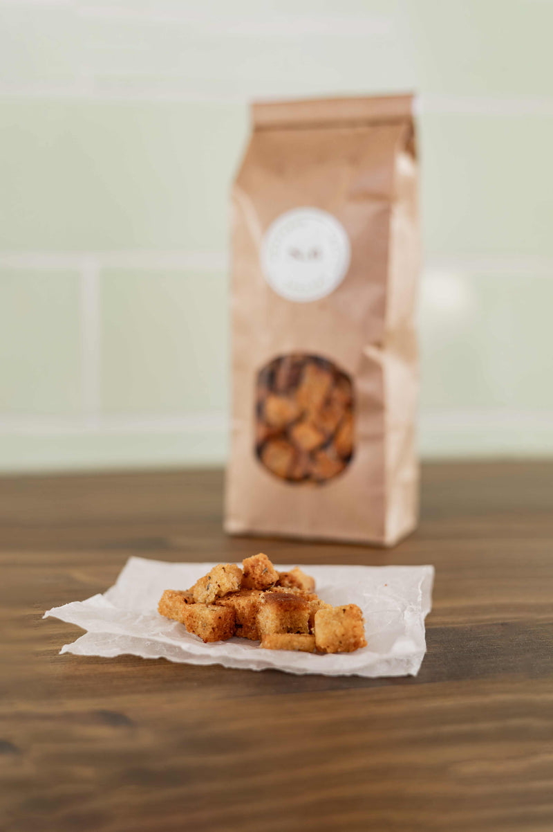 Croutons de Pão de Lentilhas Vermelhas