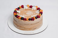 Bolo de bebe de baunilha sem glúten com creme de coco